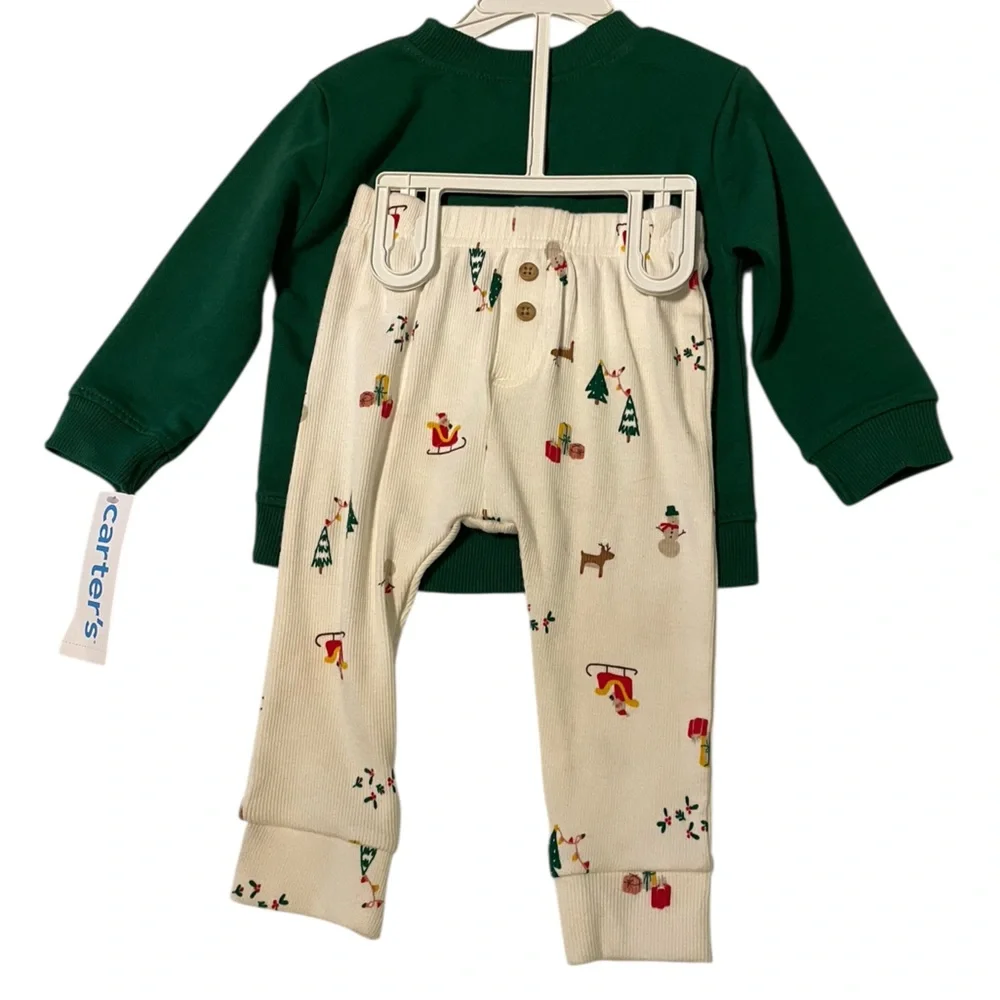 Carter’s 2-Piece Snowman Outfit -‎ 9 Months - NWT